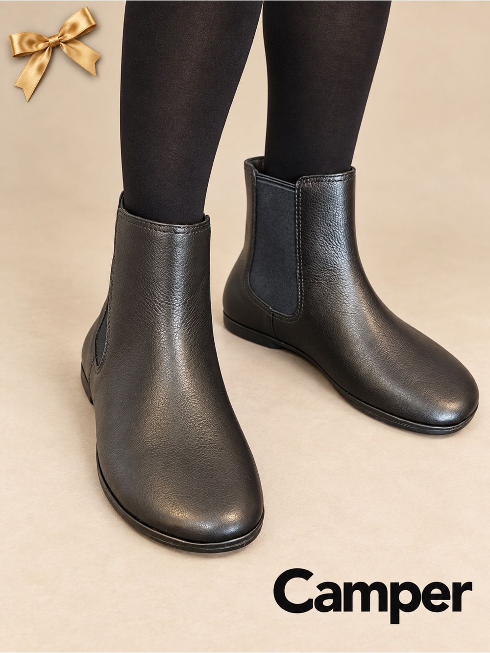 Camper Black Chelsea Ankle Boots EU 37 US 7